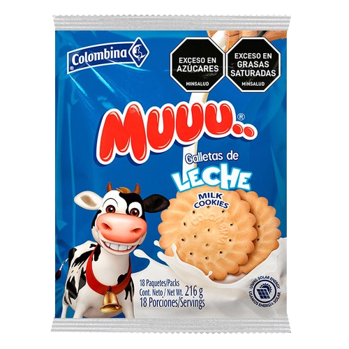 Muu Galleta de Leche x 18 unds